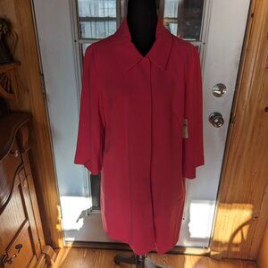 Coat NWT Coldwater Creek lightweight pink size 10